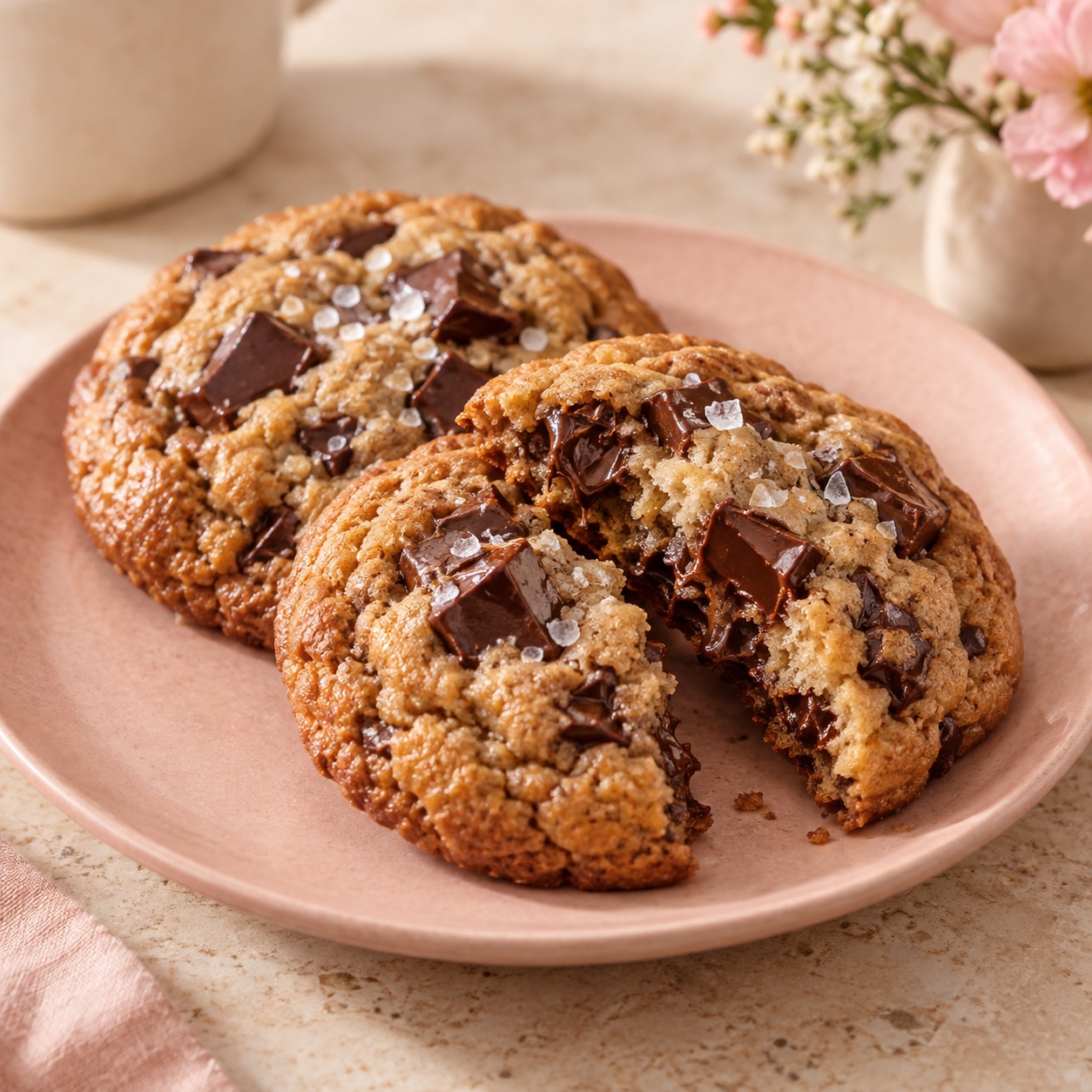 Sea salt chocolate chunk cookies